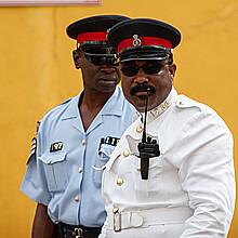 Portrait of Bahamian police officers