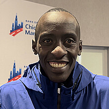 Imagen de archivo del atleta keniano Kelvin Kiptum, plusmarquista mundial de maratón