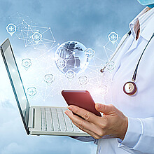 A medical doctor uses social media and technology
