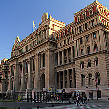 Located in Buenos Aires, the imposing Palace of Justice symbolizes the rule of law