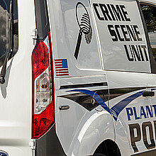 Plantation Police Dept. Crime Scene Unit vehicle