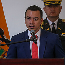 Foto de archivo del presidente ecuatoriano Daniel Noboa