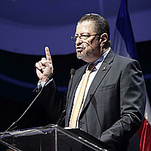 El presidente de Costa Rica, Rodrigo Chaves, en una fotografía de archivo. 