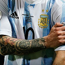 Foto de archivo del capitán de la selección argentina de fútbol, Lionel Messi