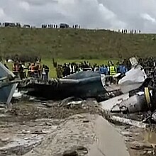 Accidente aéreo deja 18 muertos