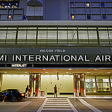 Miami International Airport at night