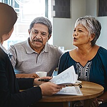 Pareja de adultos mayores