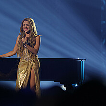 Fotografía de archivo de la cantante colombiana Shakira. 