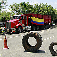 Paro camionero en Colombia