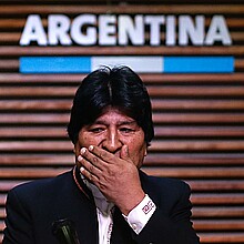 Fotografía de archivo de 2020 del expresidente de Bolivia Evo Morales en Buenos Aires (Argentina). 