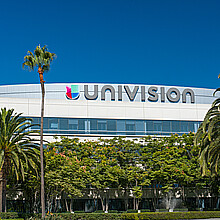 Univision Los Angeles broadcast facilities and logo