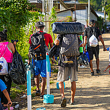 Las necesidades humanitarias y los riesgos aumentan para los migrantes en Centroamérica