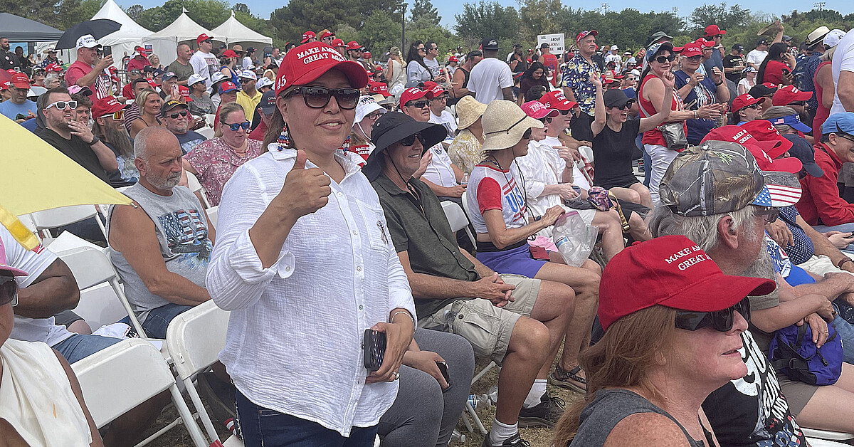 Latino Americans for Trump launches at Las Vegas rally as Biden ...